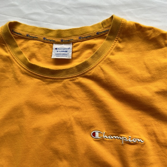 Yellow Champion Shirt - Sz XL - Picture 3 of 3